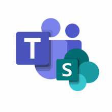 Microsoft Teams ja Sharepoint -sovellusten logot